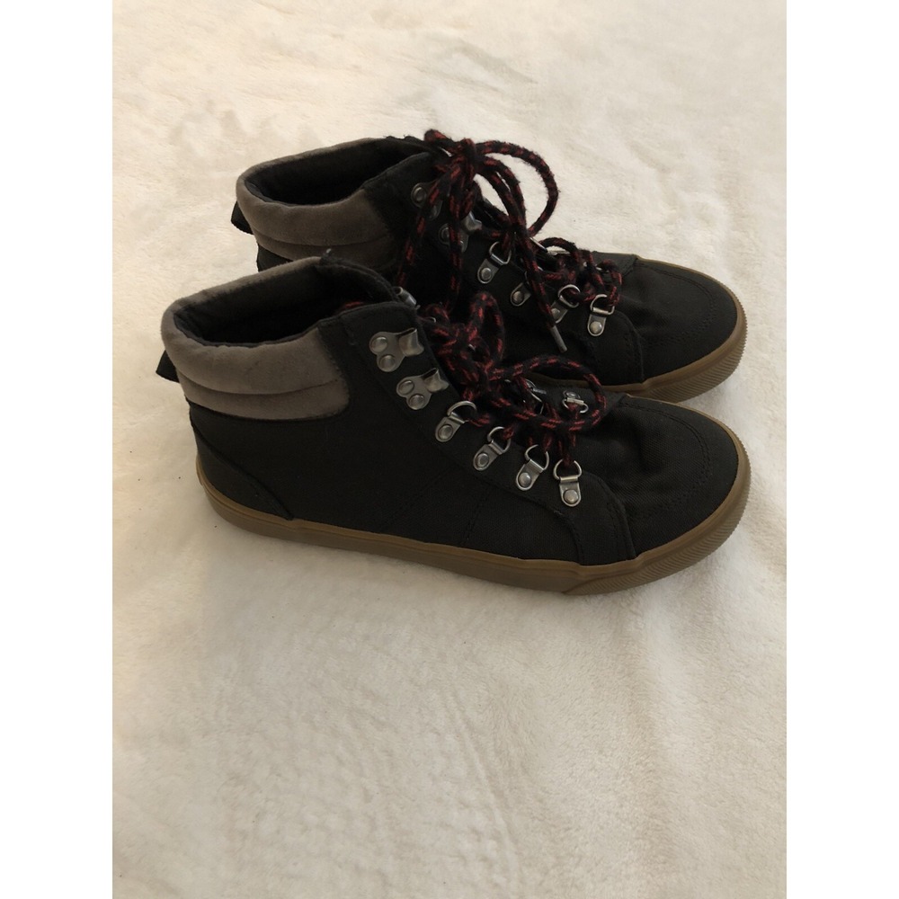 Old Navy Boys High Top Sneakers Size 4 Hiker Hybri Black Jack Boots Black Shoes